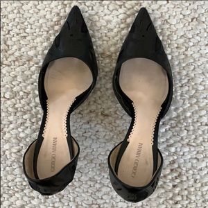 Giorgio Armani Black Kitten Heels